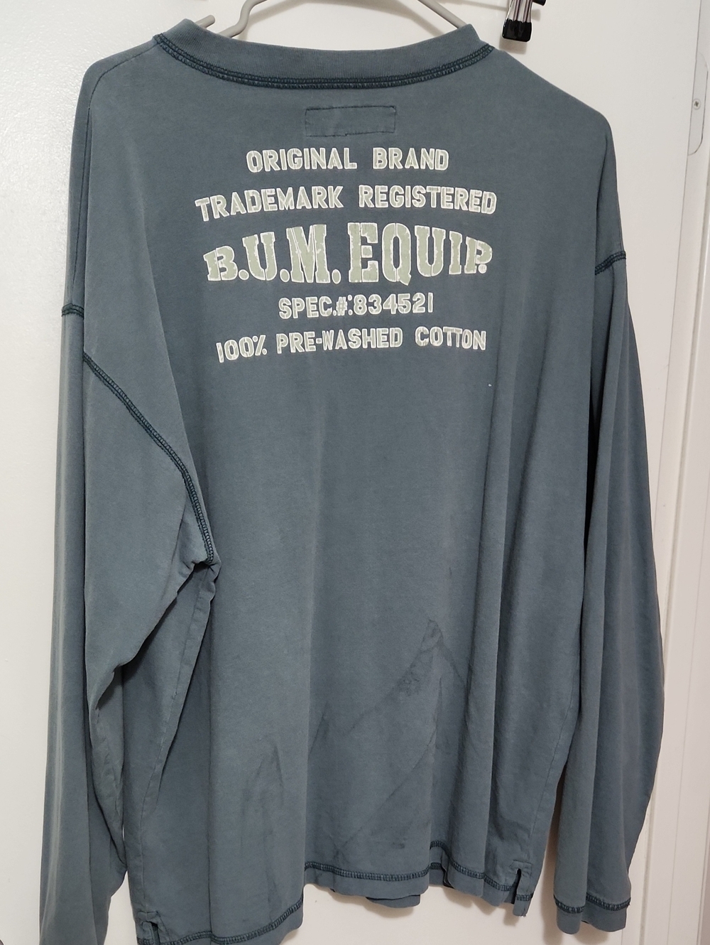 B.U.M. Equip. Men's Slate Blue Graphic Tee Sz M